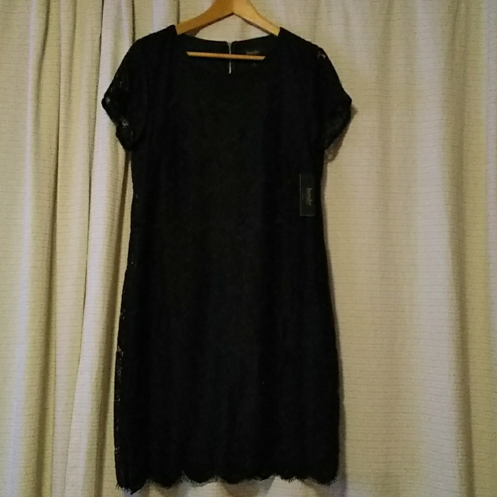 Laundry by Shelli Segal dress black size 12